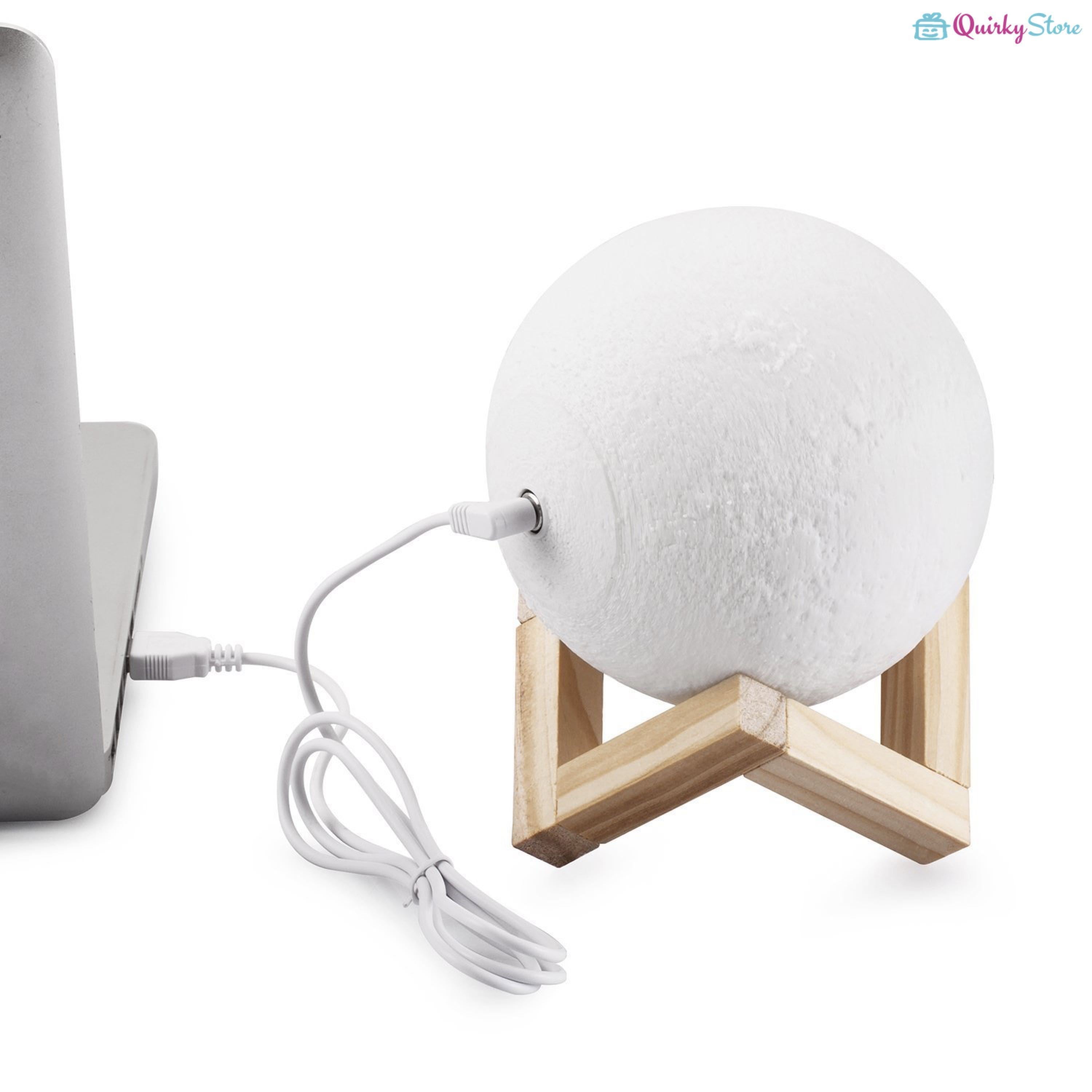 Moon Lamp Romantic 3D Printed - QuirkyStore.in