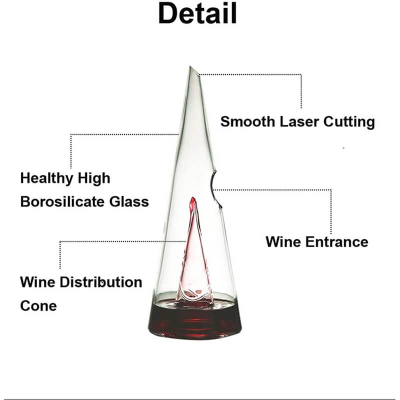 Crystal Pyramid Wine Decanter QuirkyStore.in