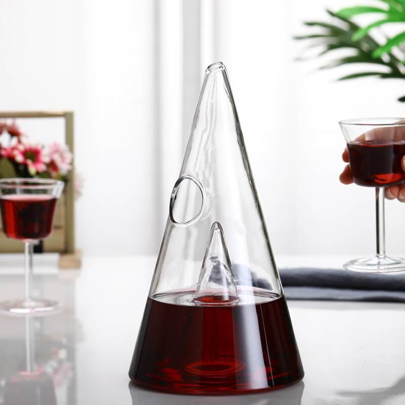 Crystal Pyramid Wine Decanter QuirkyStore.in
