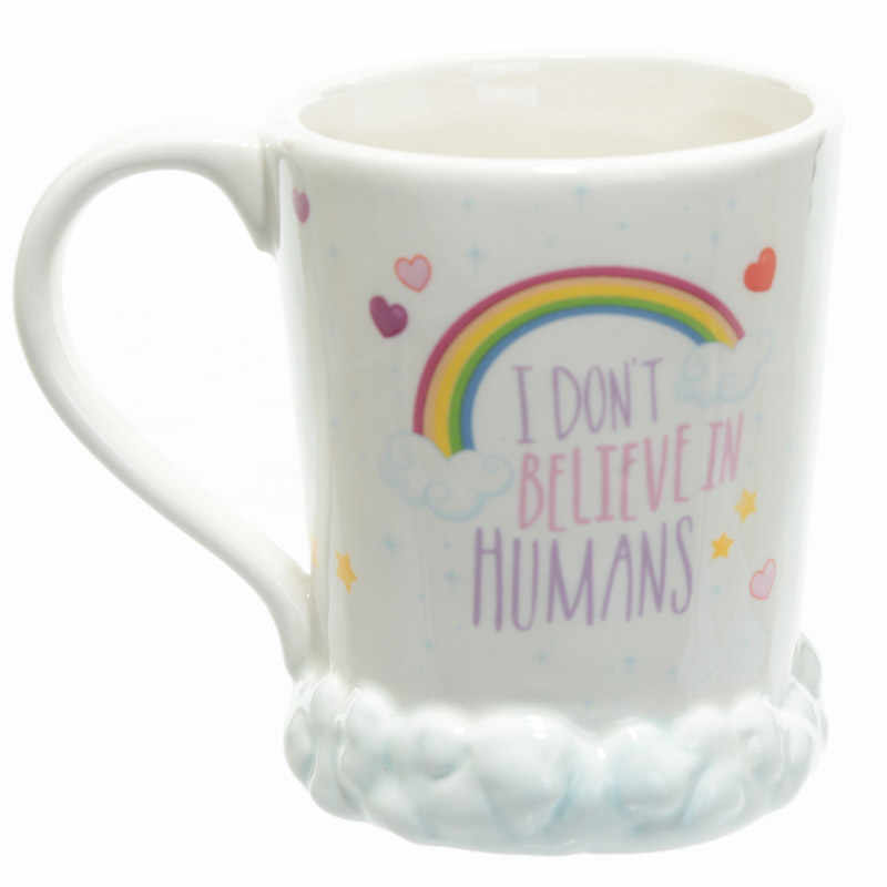 Cute Quirky Rainbow Clouds Unicorn Coffee Mug QuirkyStore.in