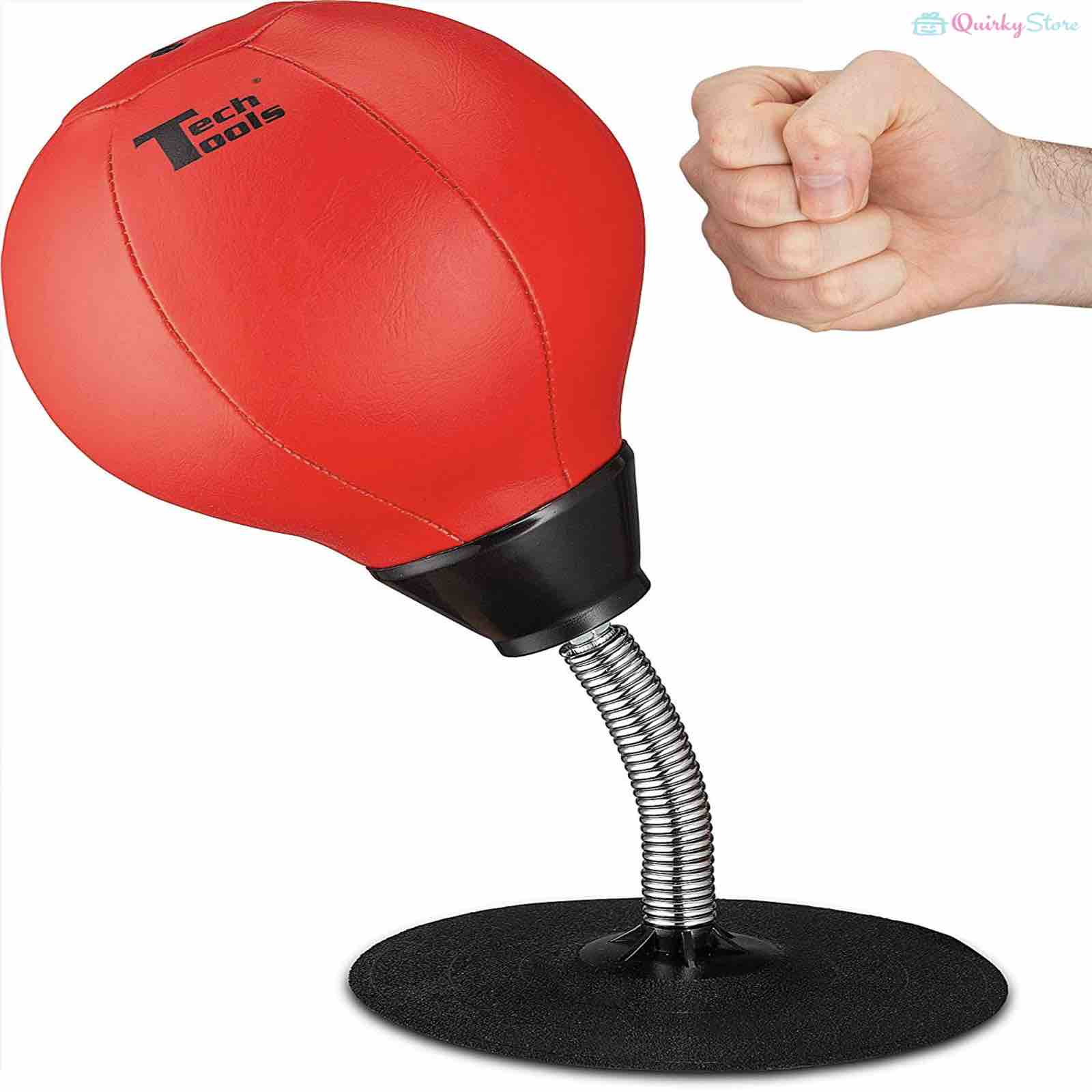 Stress Buster Desktop Punching Bag - Suctions to Your Desk, Heavy Duty Stress Relief Ball - QuirkyStore.in