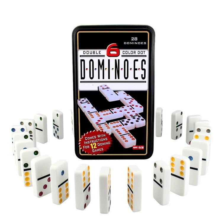 Double 6 Color Dot Dominoes Game Set QuirkyStore.in