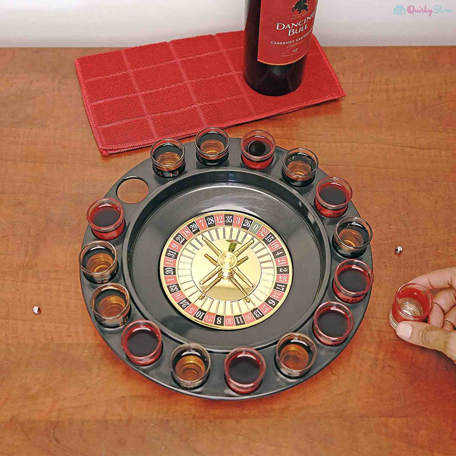 Drinking Roulette Set ( 16 Shot Glasses ) - QuirkyStore.in