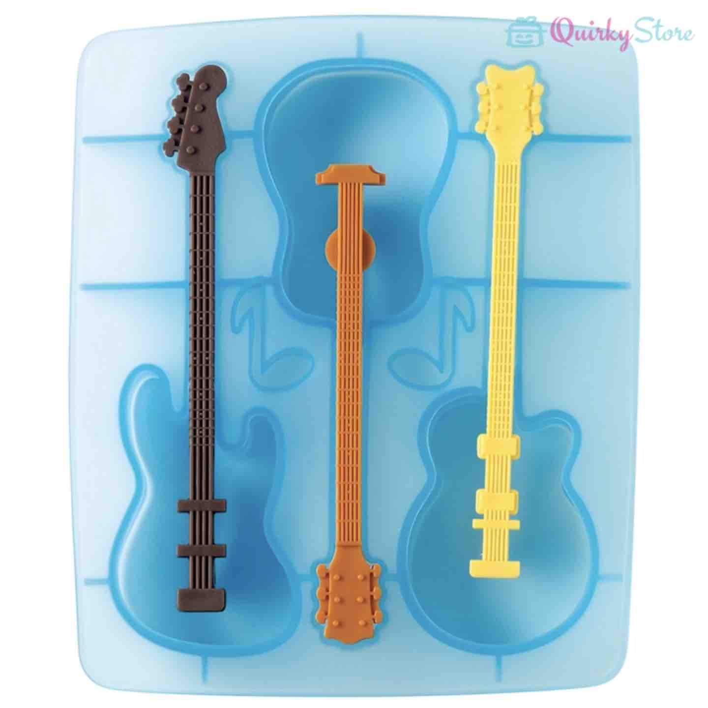 Guitar Shaped Ice Tray - QuirkyStore.in