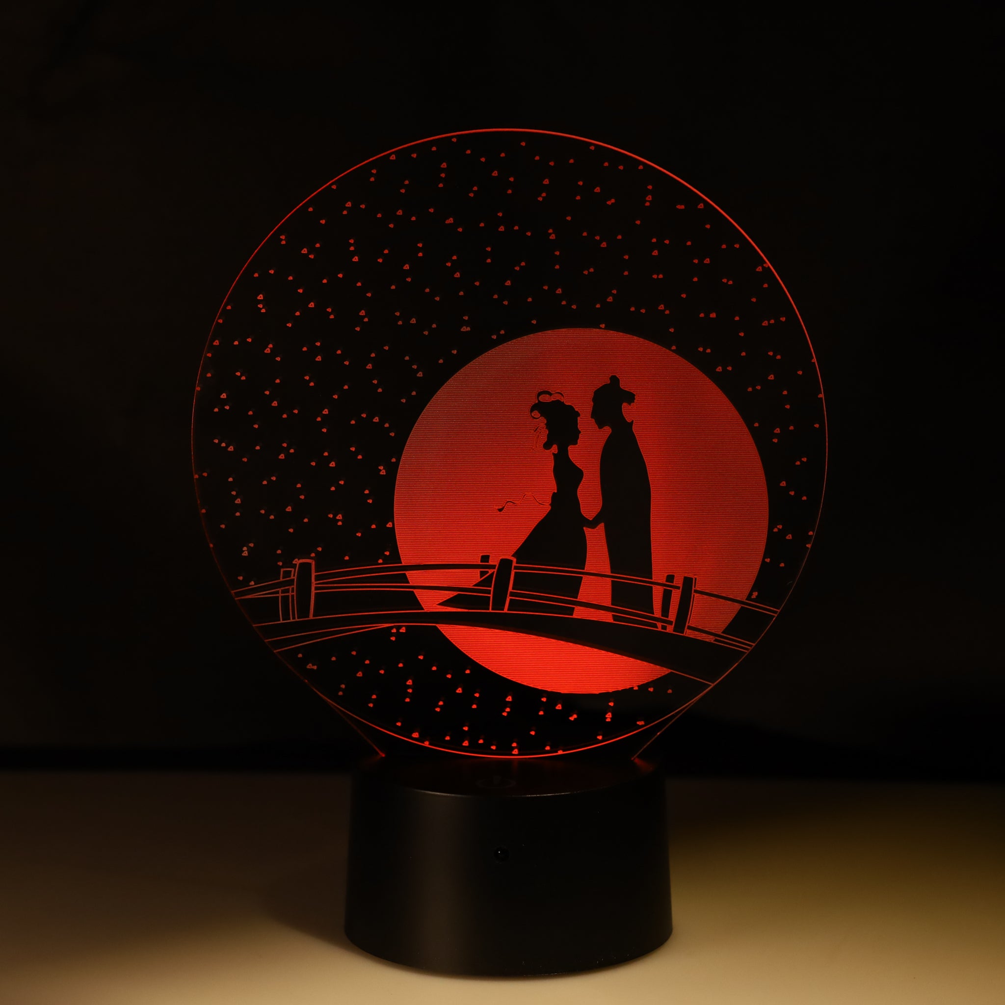 3D Illusion Hologram Couple Romance Lamp QuirkyStore.in