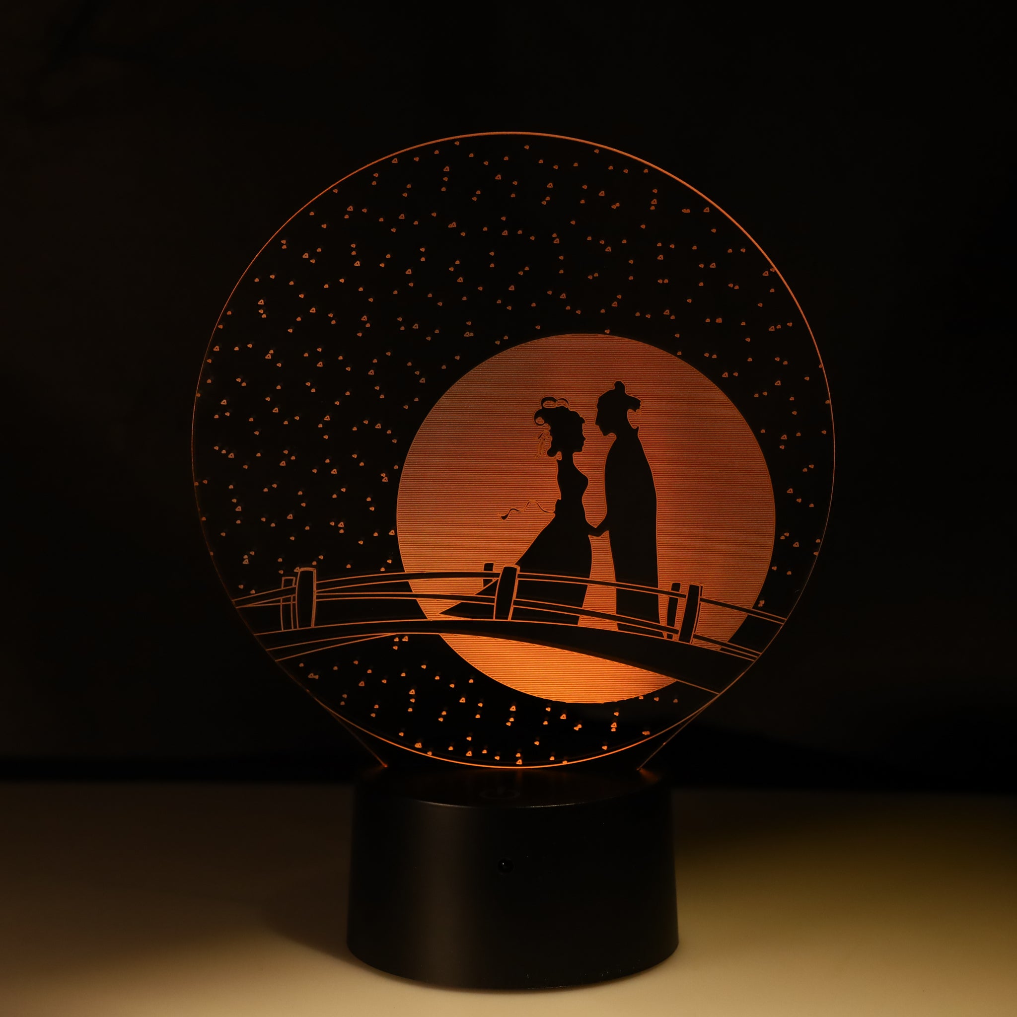 3D Illusion Hologram Couple Romance Lamp QuirkyStore.in