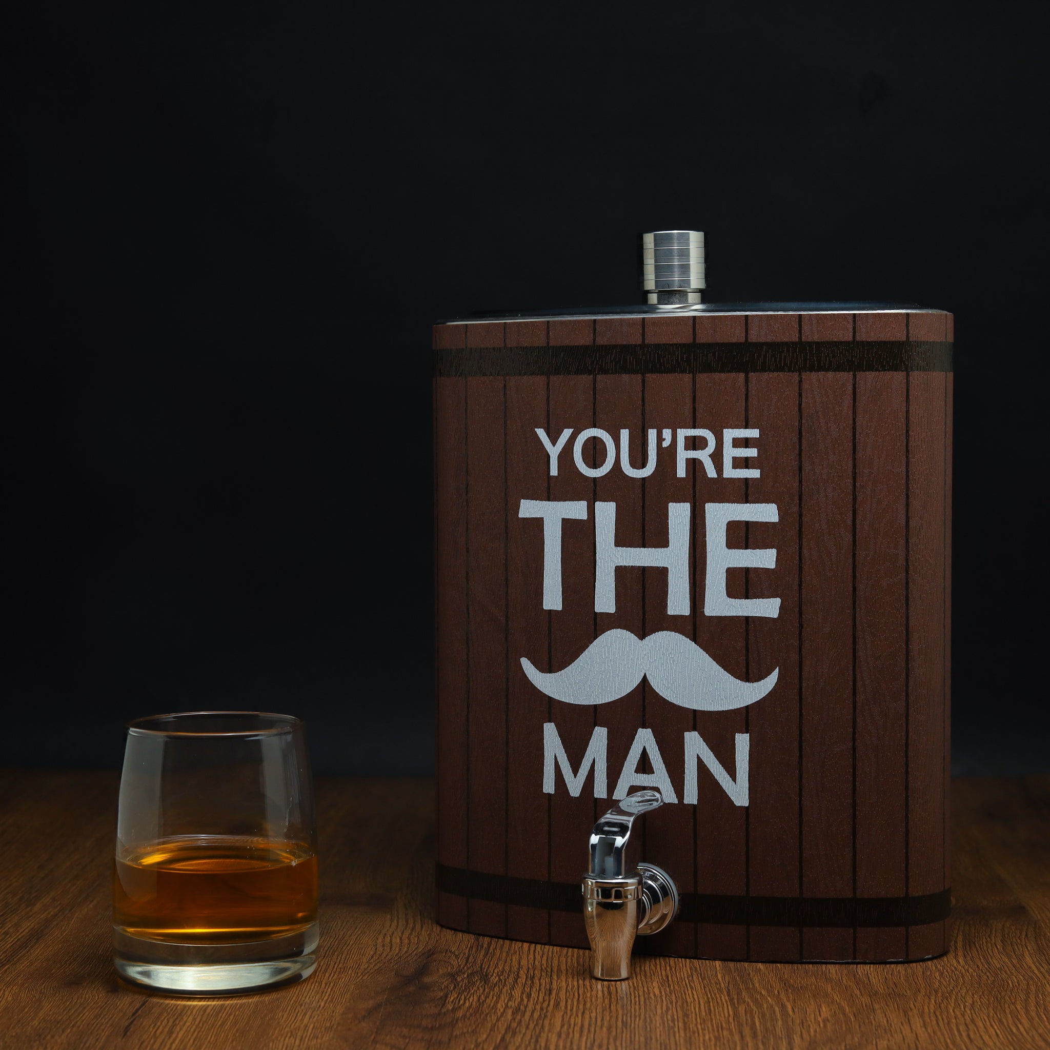 Hip Flask (GIANT)  with Tap Novelty Stainless Steel Flask 3.8 L NA