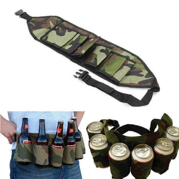 Portable 6 Pockets Beer Belt - QuirkyStore.in