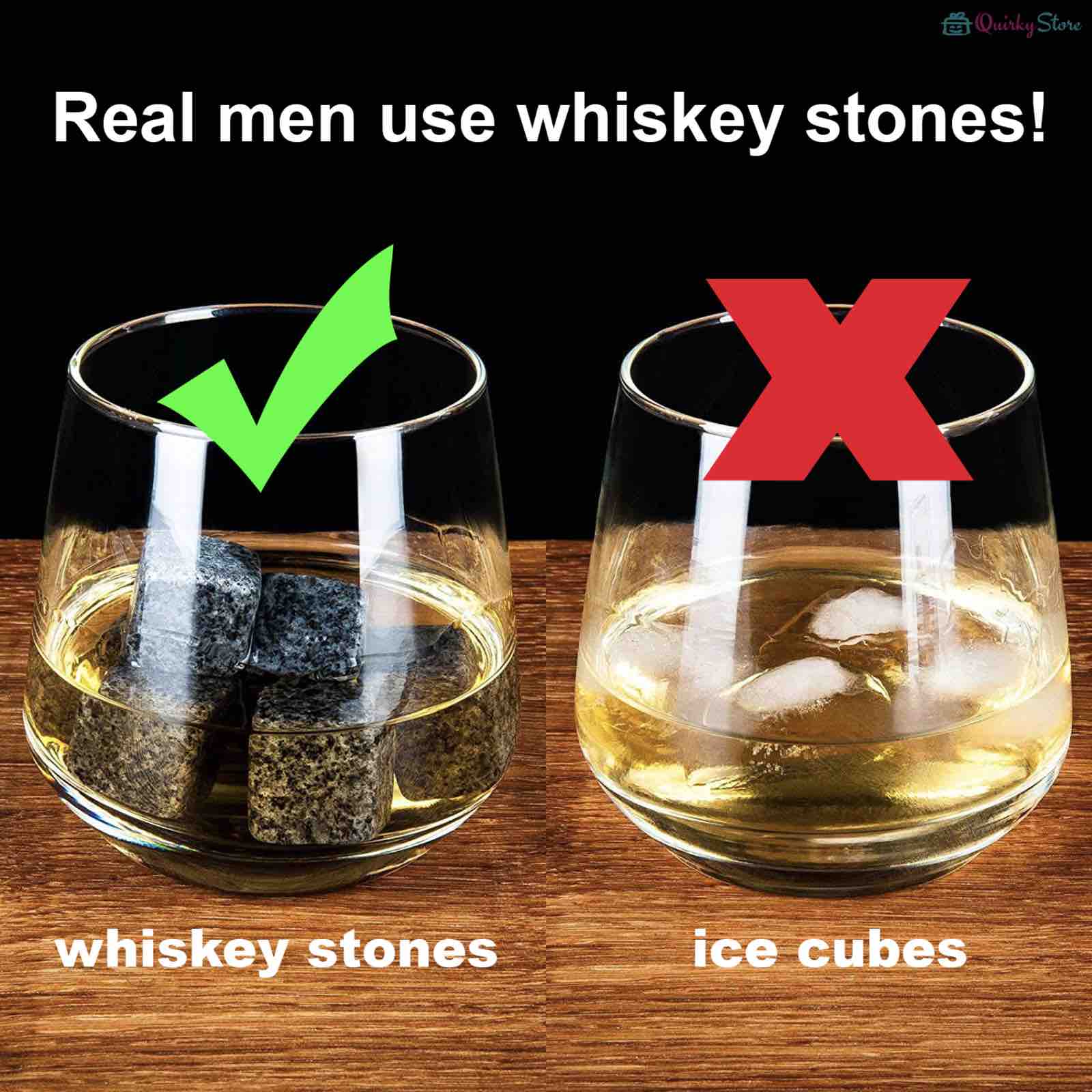 Whisky Stone ( 9 Pcs Whisky Stone ) - QuirkyStore.in