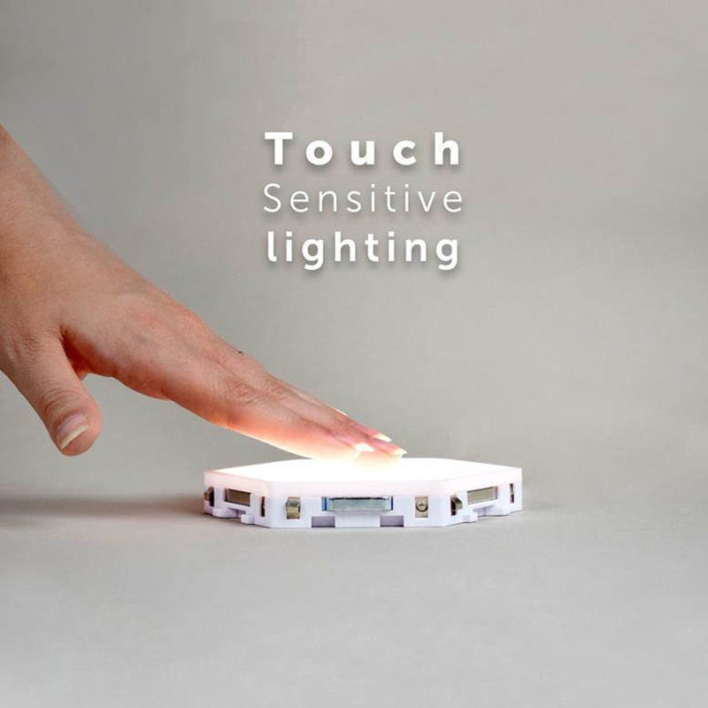 Hexagon Modular Touch Based Lights QuirkyStore.in