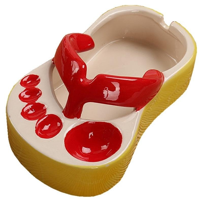 Ceramic Slipper Shaped Ashtray - QuirkyStore.in